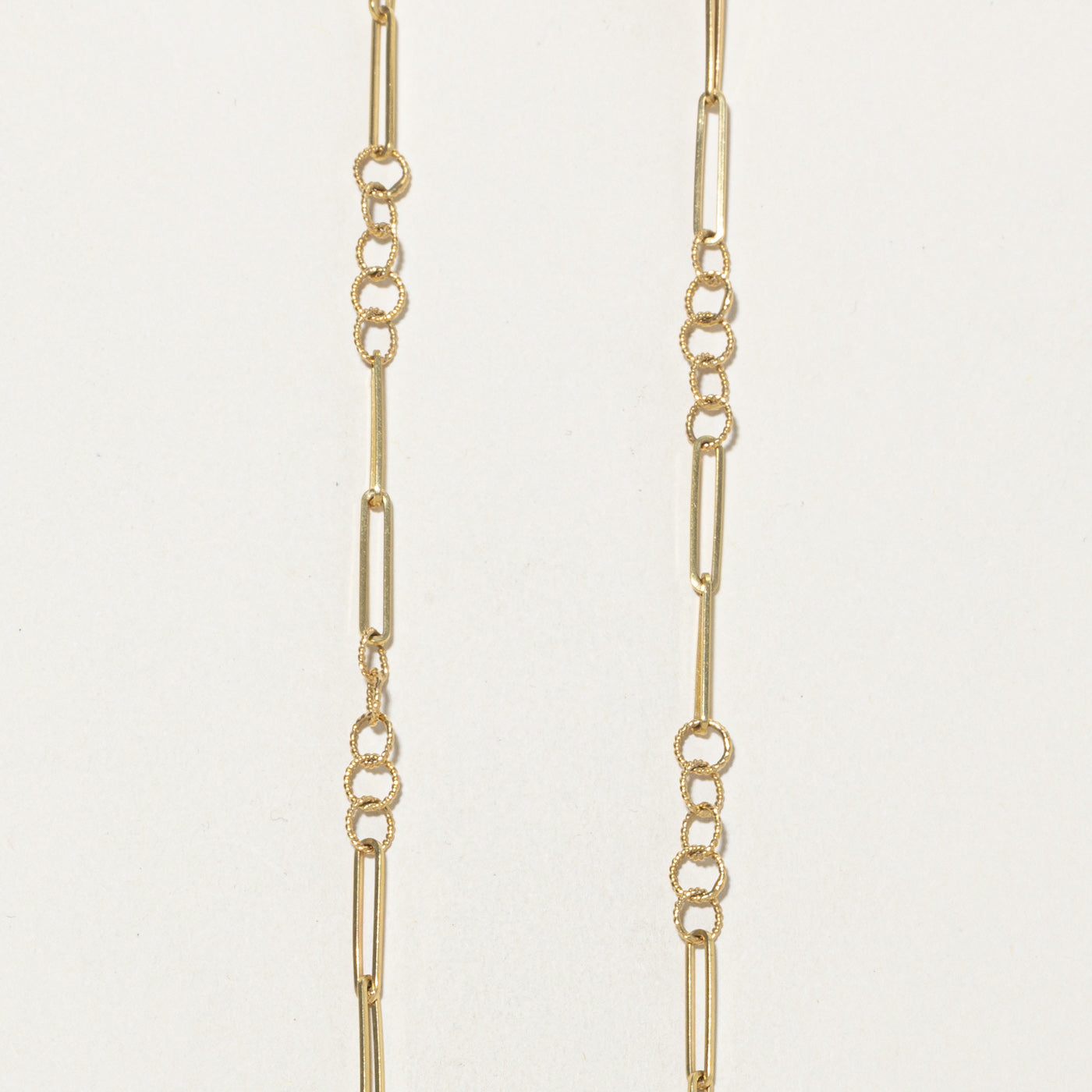 Italian 18k Yellow Gold Trombone Chain | 30"