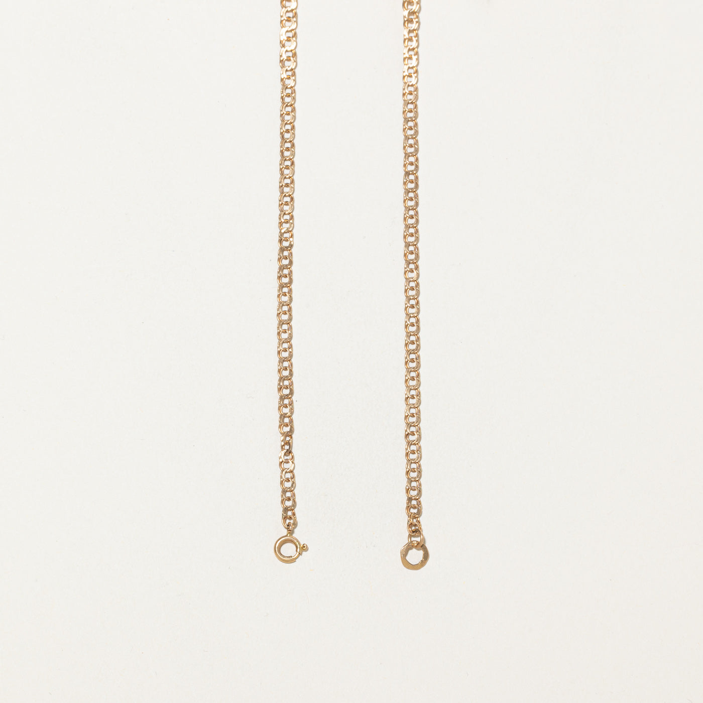 Chaîne à double maillons en or jaune 18 carats Stockholm 1959 | 40,6 cm