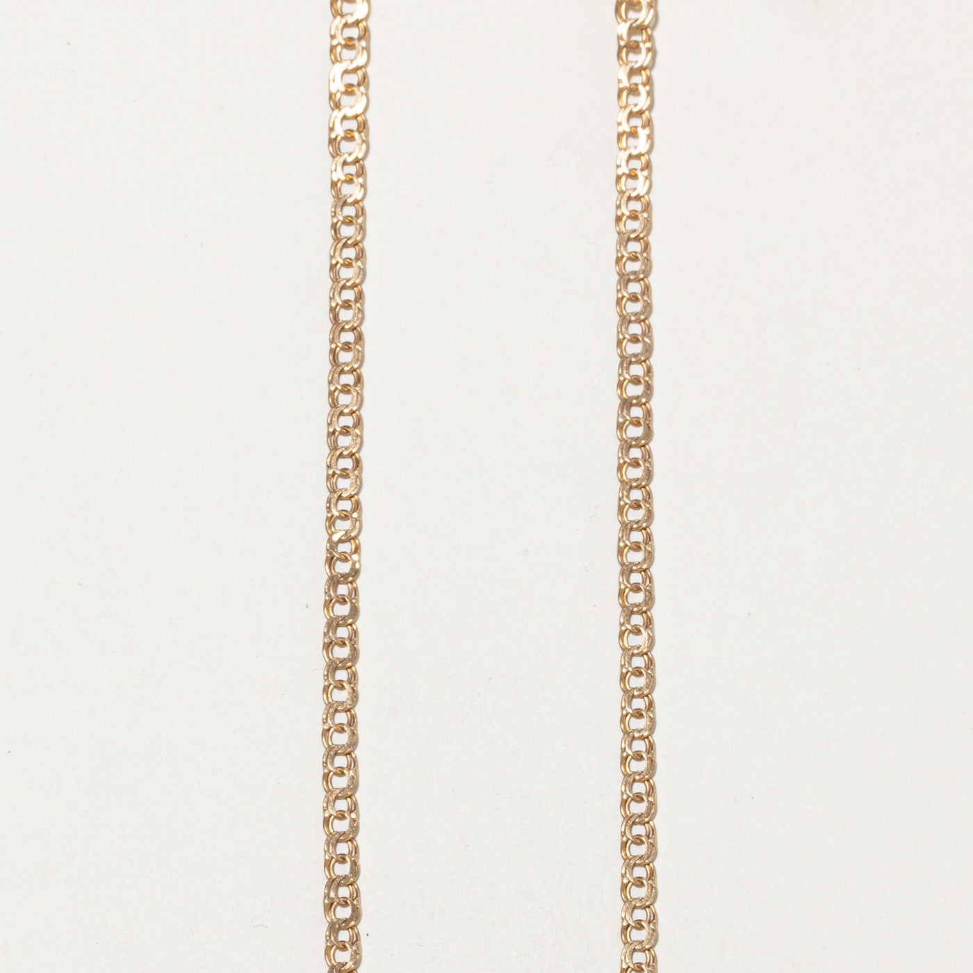 Chaîne à double maillons en or jaune 18 carats Stockholm 1959 | 40,6 cm