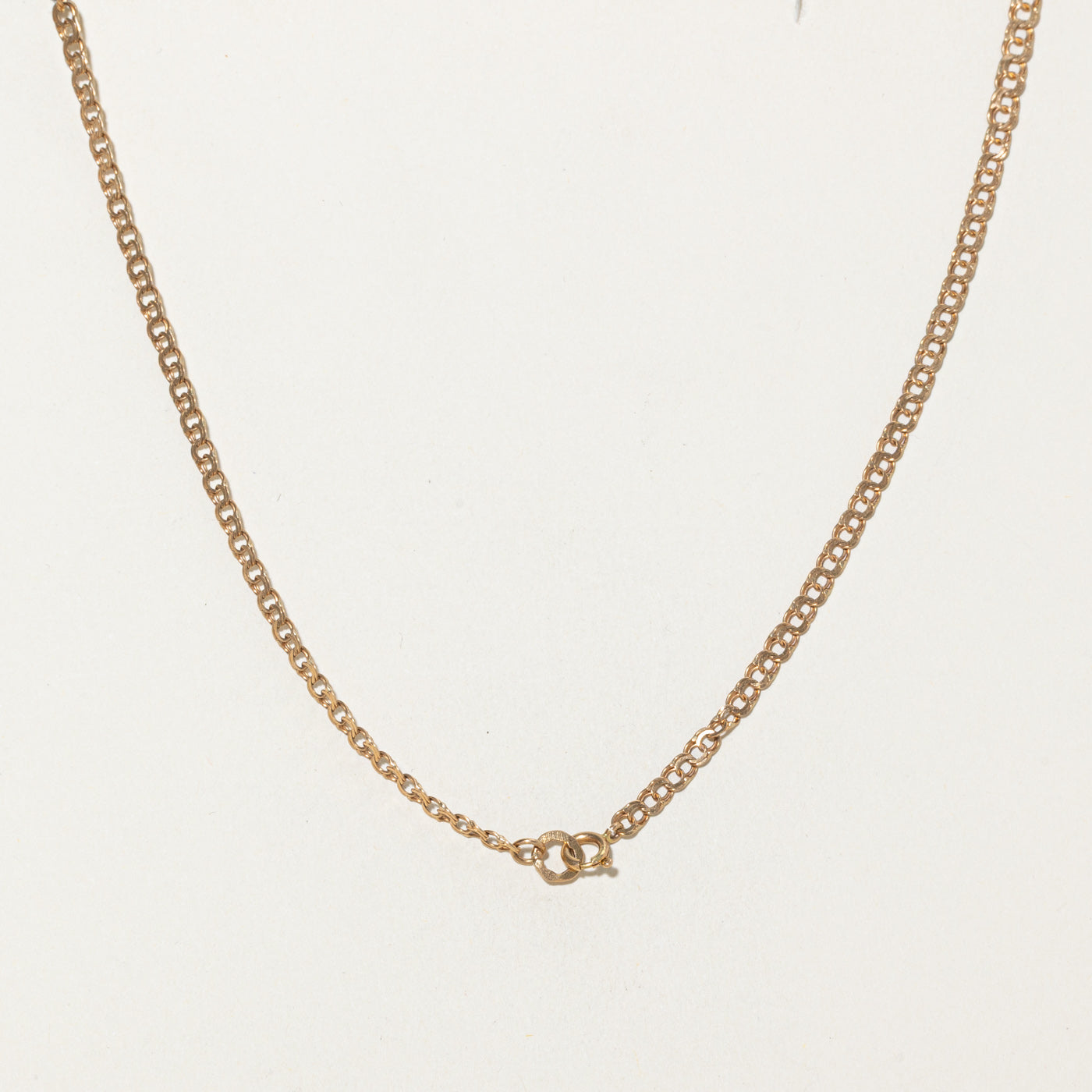 Chaîne à double maillons en or jaune 18 carats Stockholm 1959 | 40,6 cm