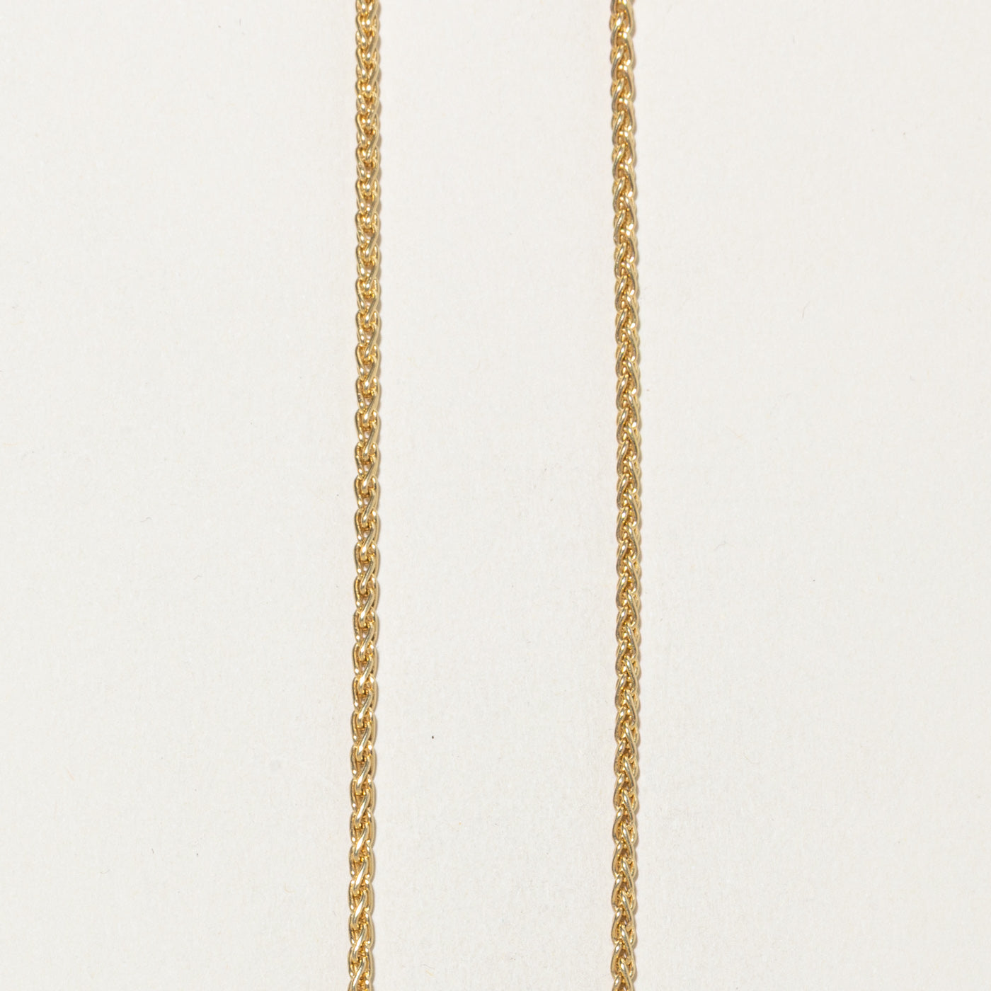 Chaîne blé en or jaune 18 carats | 45,7 cm