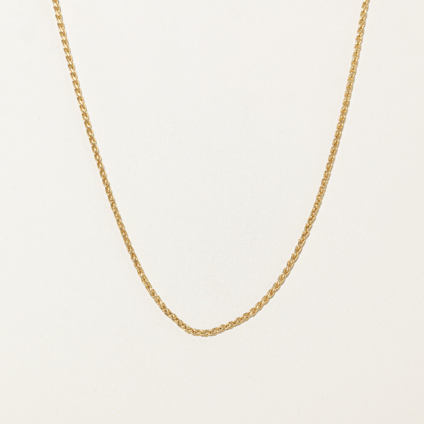 Chaîne blé en or jaune 18 carats | 45,7 cm