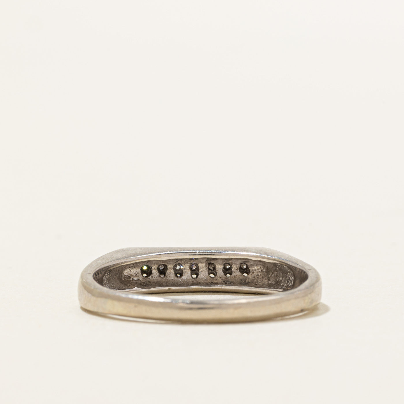 10K Diamond Multi Column Geometric Band | SZ 8.5