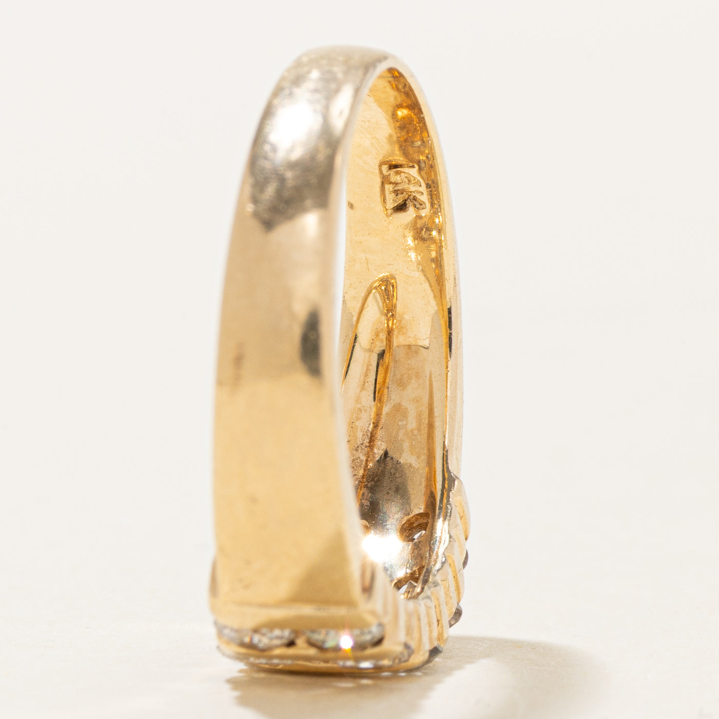 14K Multi Column Diamond Band | 0.96ctw | SZ 7.0