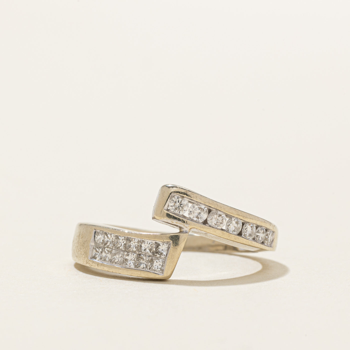 Bague sertie de diamants taille multiple 14 carats | 0,41 ct au total | Taille 6,75