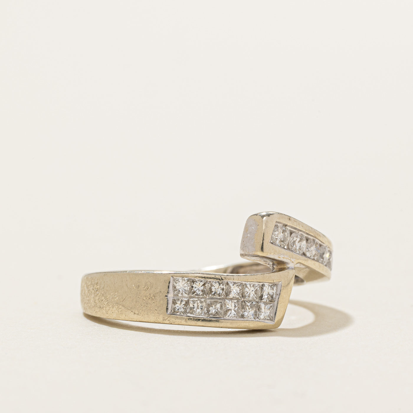 Bague sertie de diamants taille multiple 14 carats | 0,41 ct au total | Taille 6,75