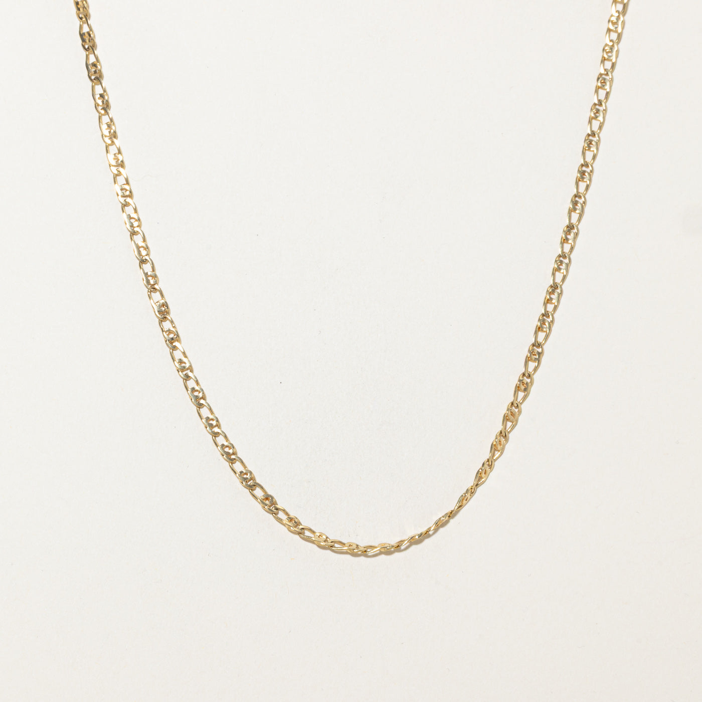 Italian 18k Yellow Gold Figarucci Chain | 22"