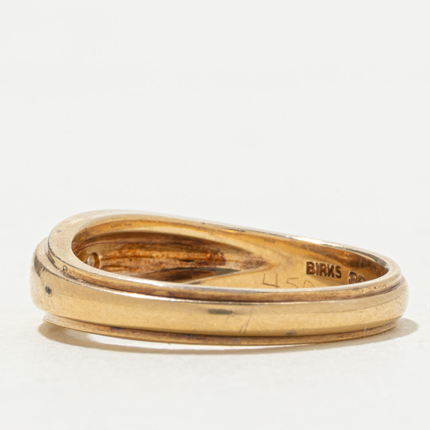 ‘Birks’ 14k Star Set Diamond Band | SZ 11.25
