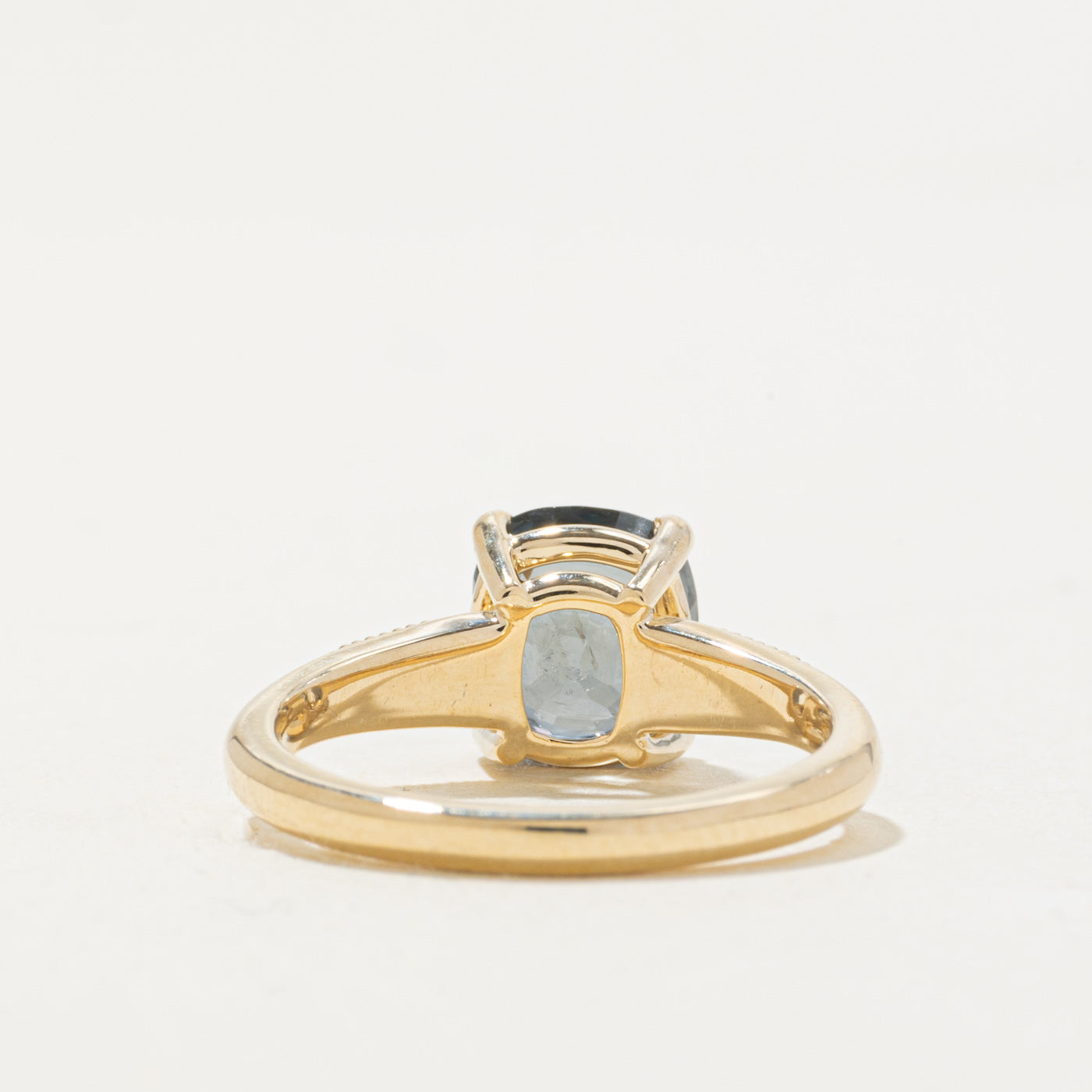 '100 Ways' 14k Yellow Gold Grey Spinel Accented Ring | 2.96ct, 0.05ctw | SZ 7