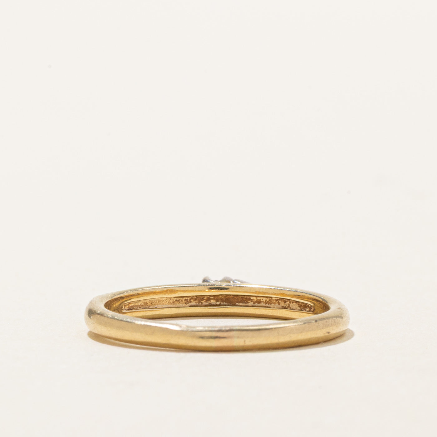 14K Yellow Gold Diamond Petite Ring | SZ 6.5