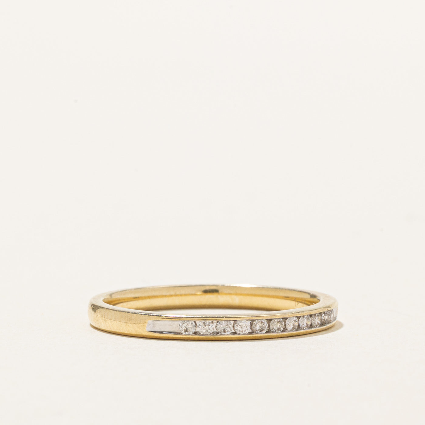 14K Semi Eternity Diamond Band | 1.95mm | SZ 7.0
