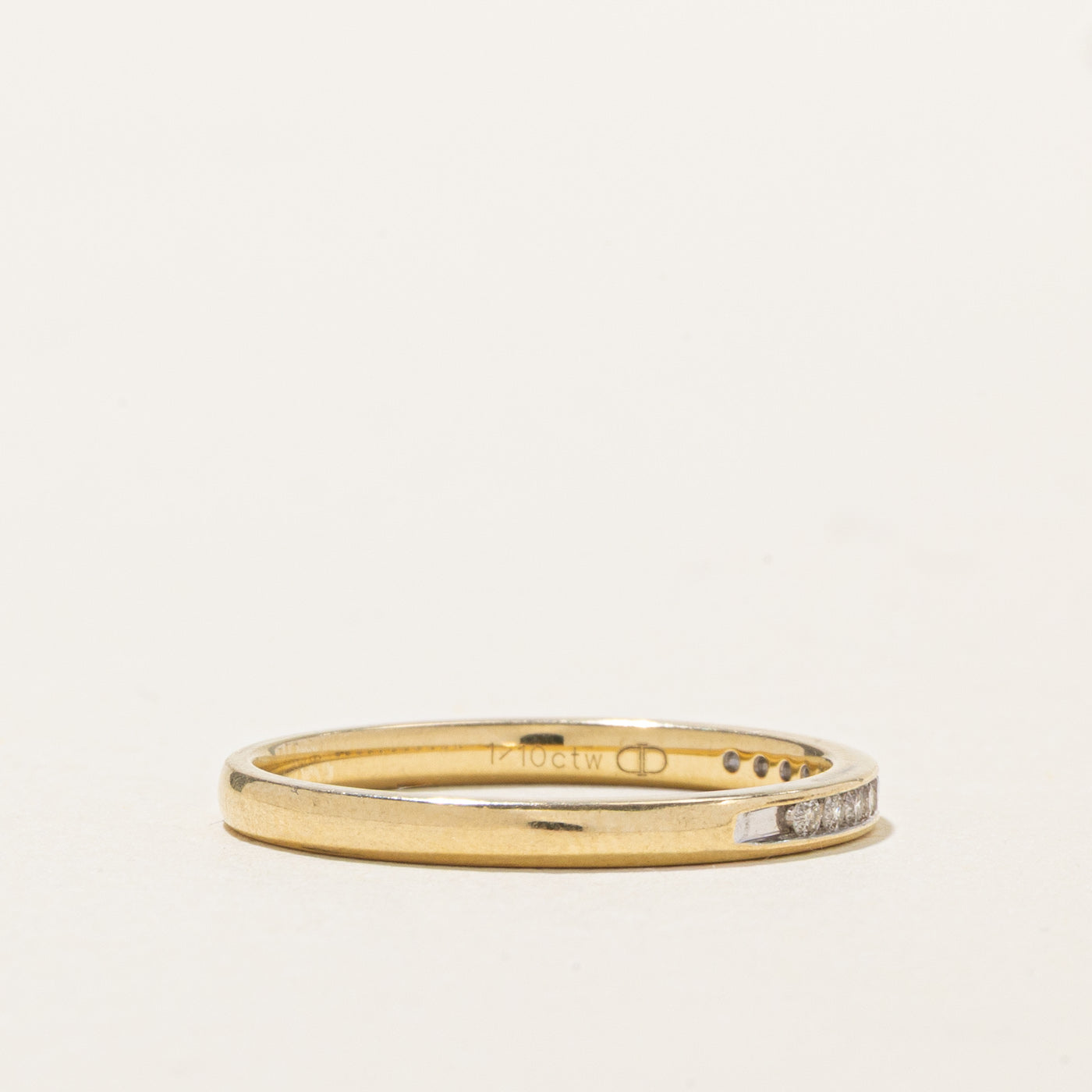 14K Semi Eternity Diamond Band | 1.95mm | SZ 7.0