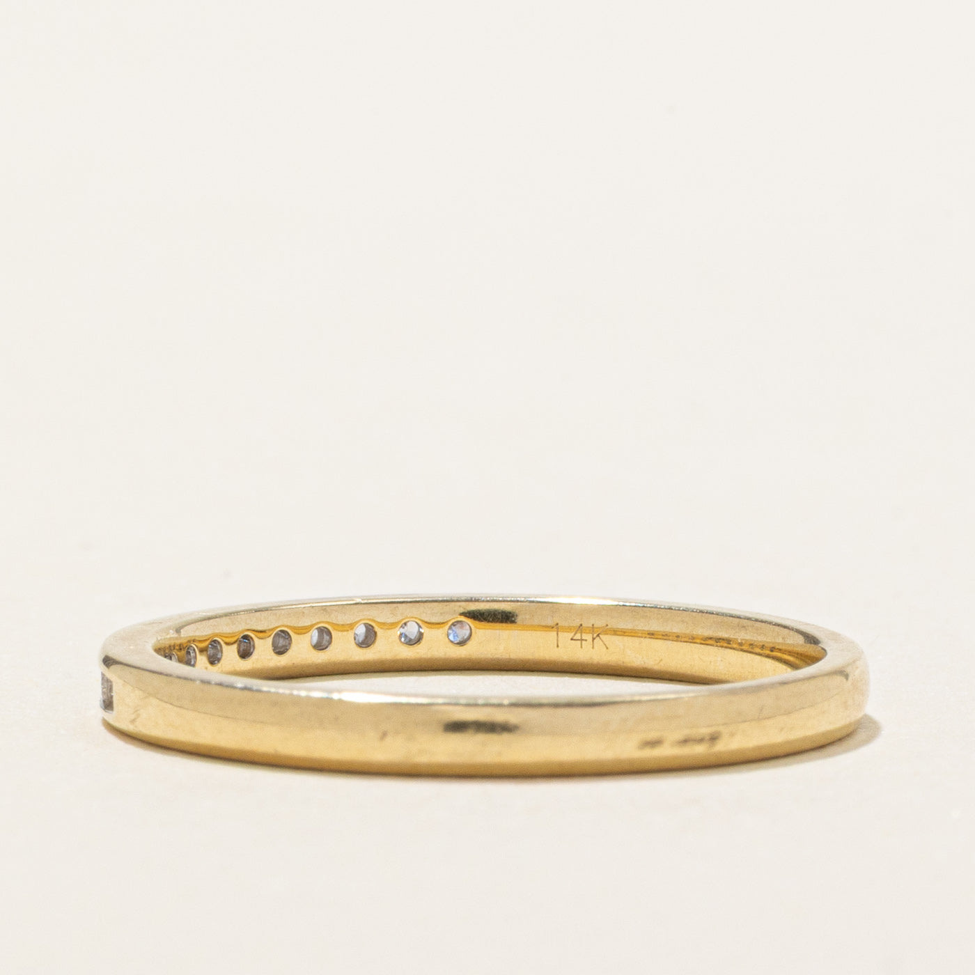 14K Semi Eternity Diamond Band | 1.95mm | SZ 7.0