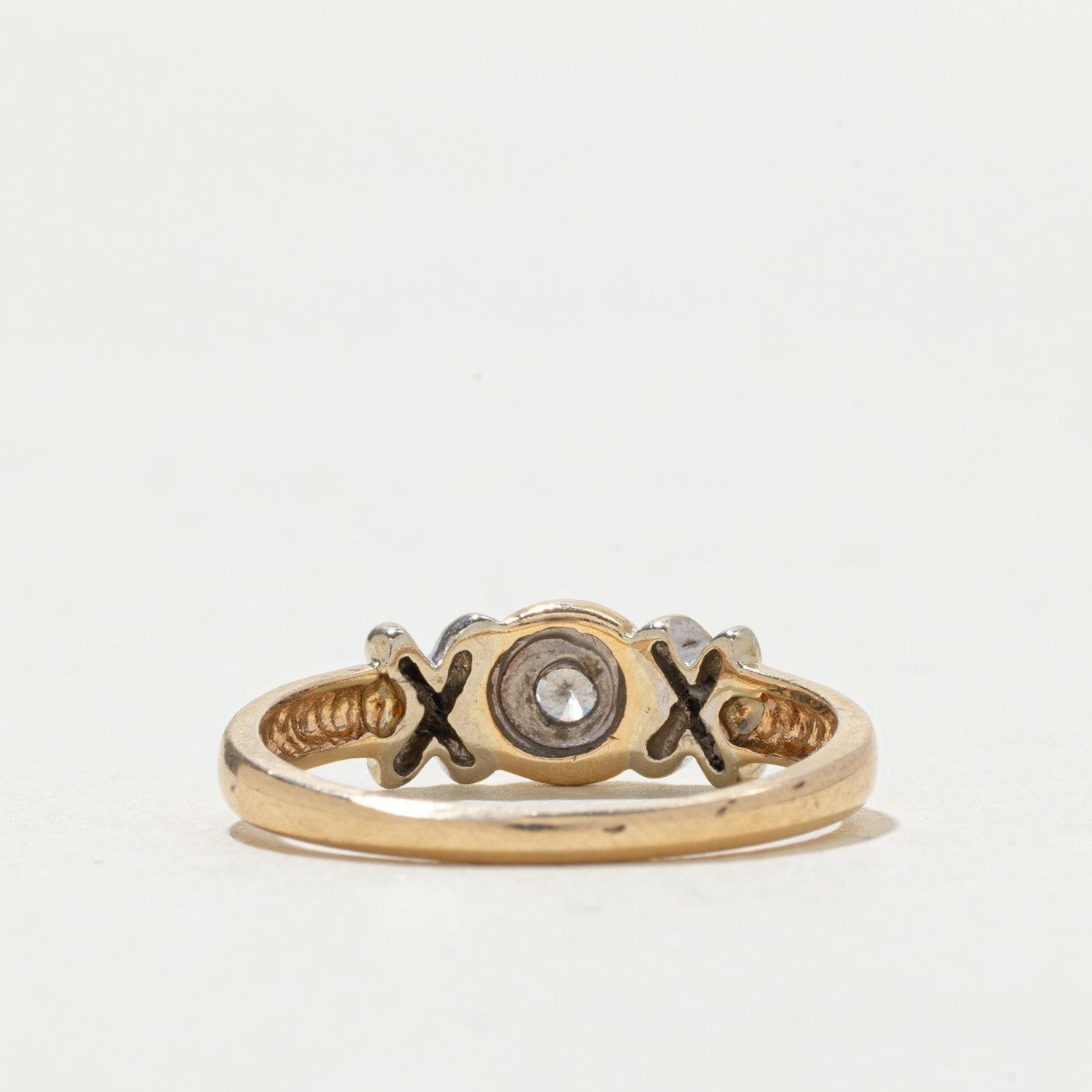 14k Diamond XOX Ring | 0.05ctw | SZ 7.25