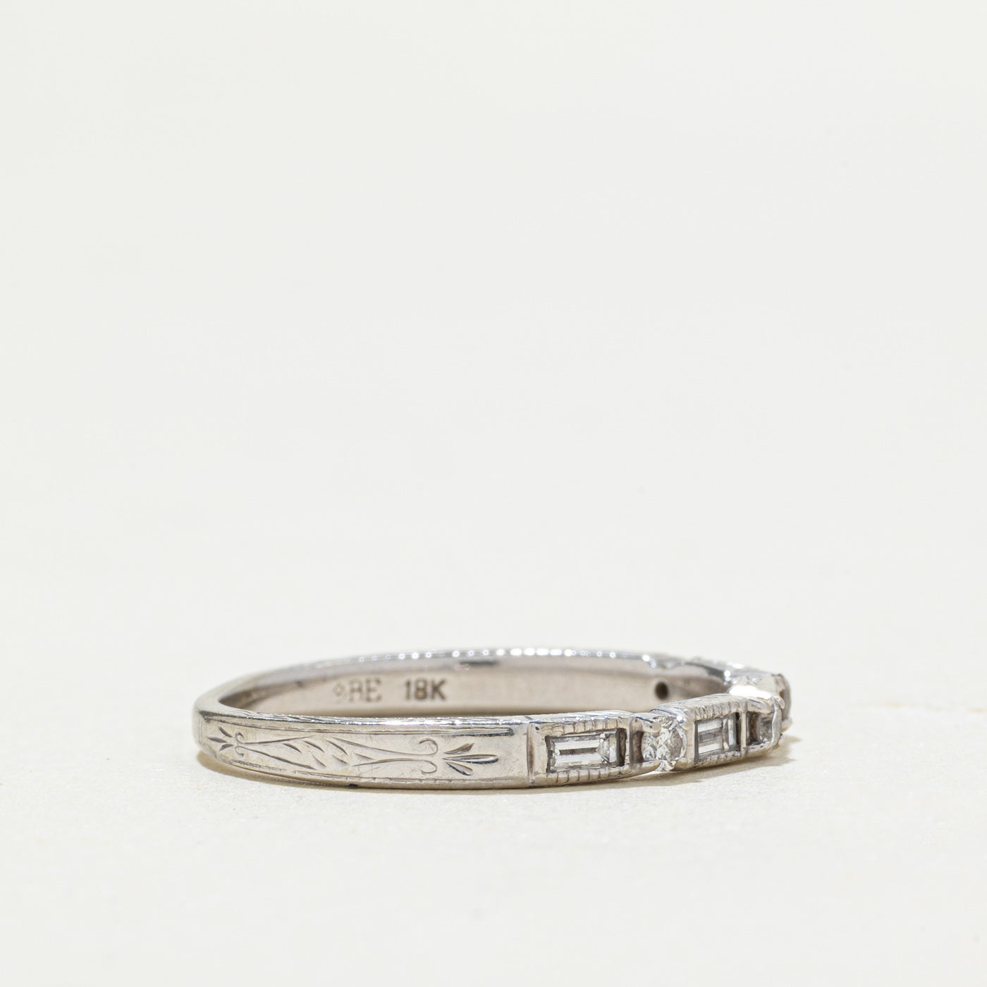18k Mixed Cut Semi Eternity Diamond Band | 0.27ctw | SZ 8