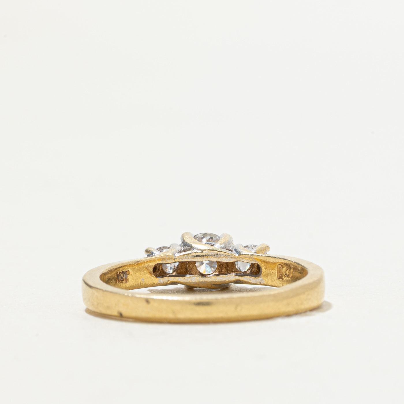 18k Three Stone Diamond Ring | 0.57ctw | SZ 8