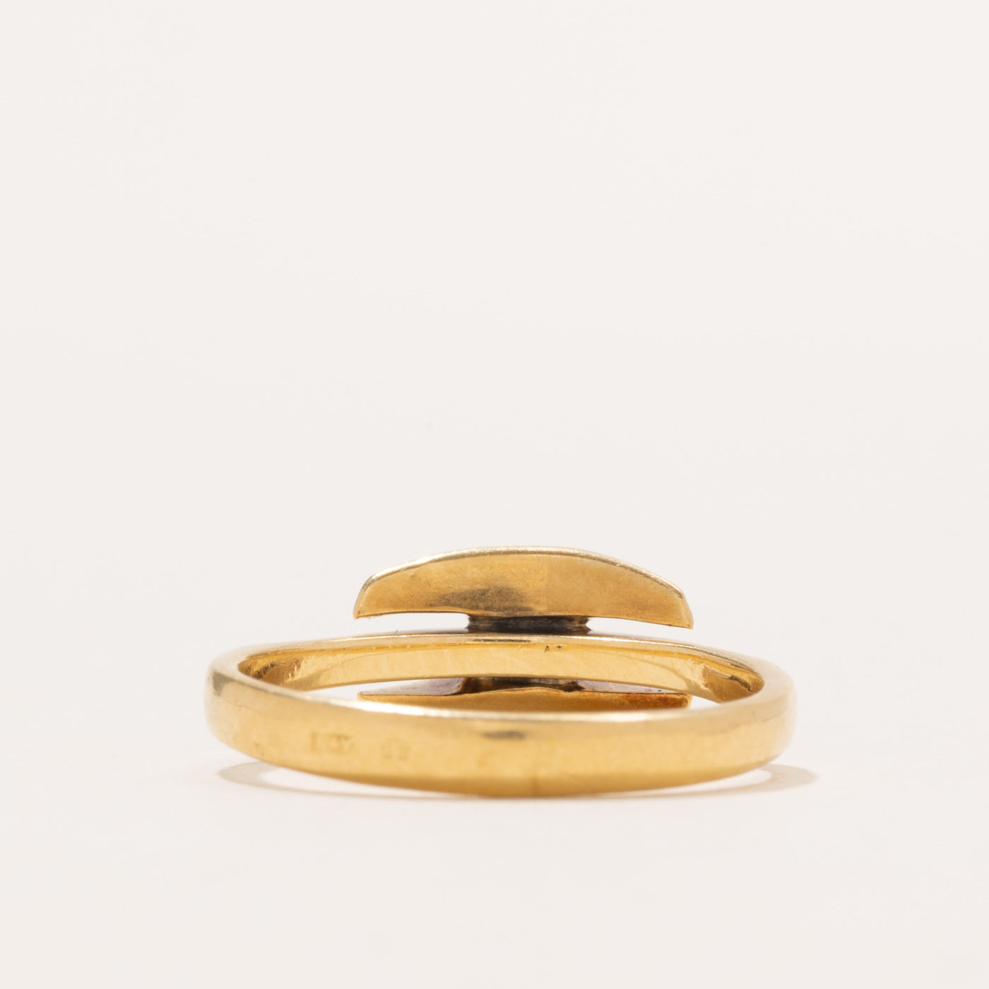 Vintage Abstract 18k Diamond Ring | 0.10 ct | SZ 6.5