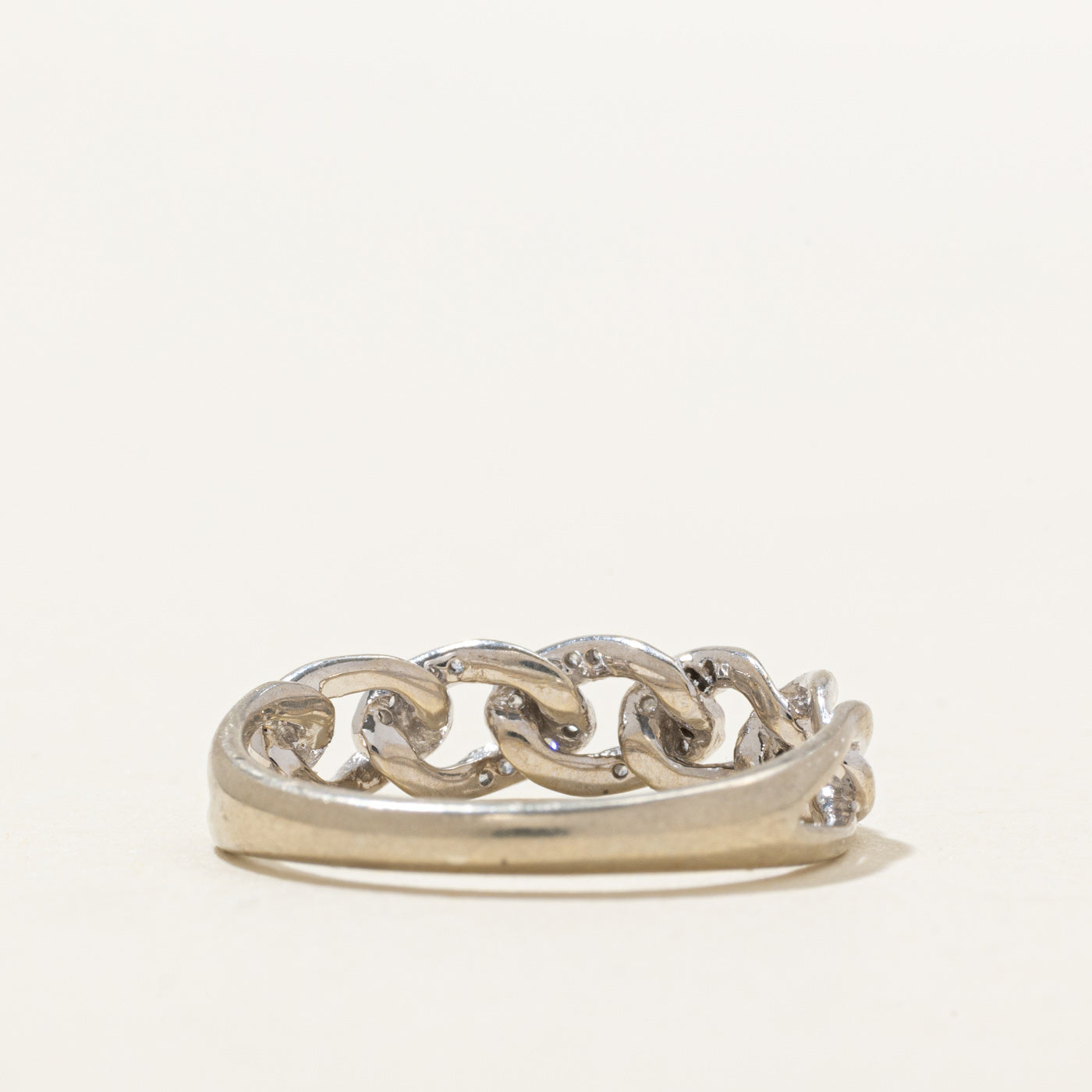 10K Diamond Chain Link Ring | SZ 7.0