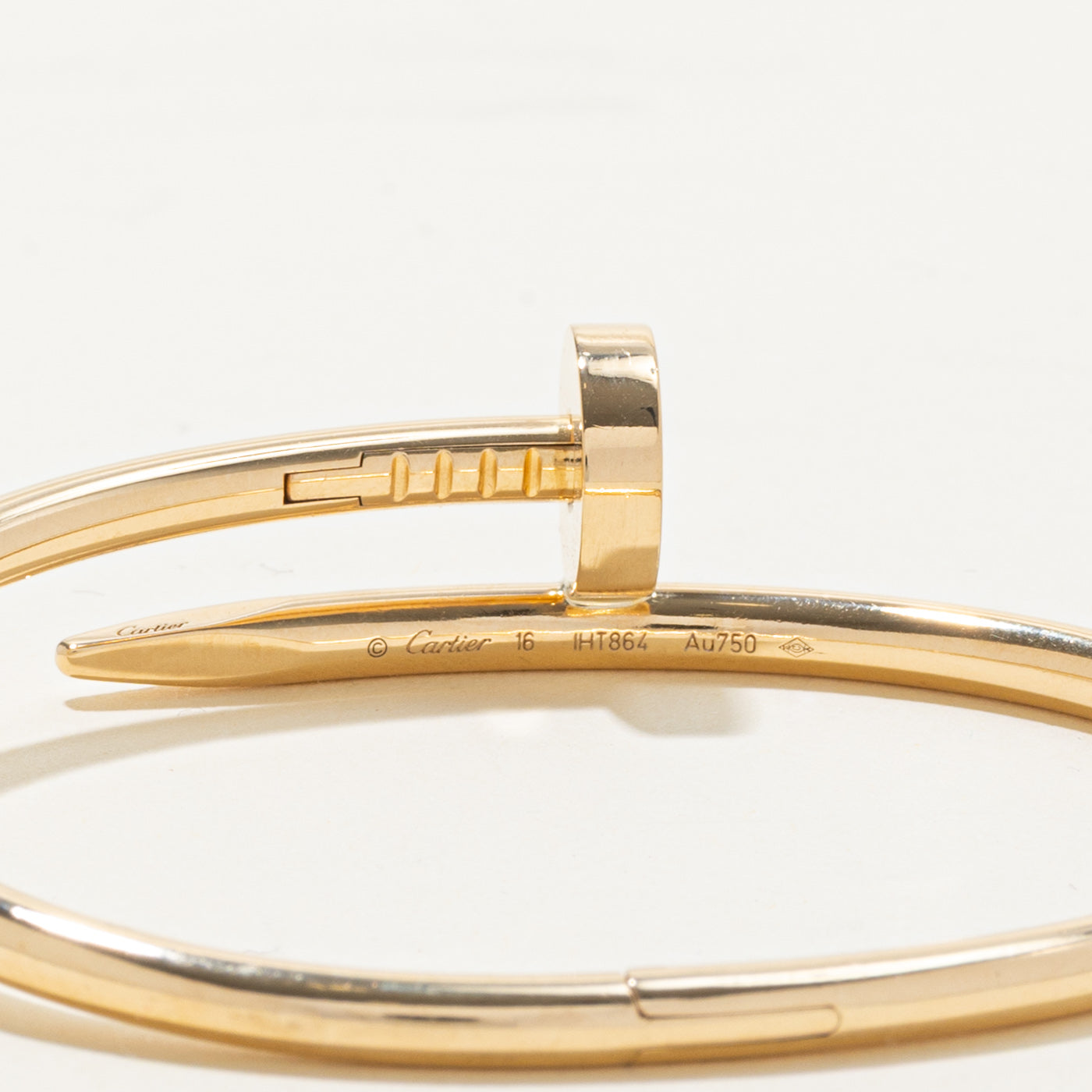 'Cartier' Juste Un Clou Bracelet in Yellow Gold 18k  | SZ 7" |