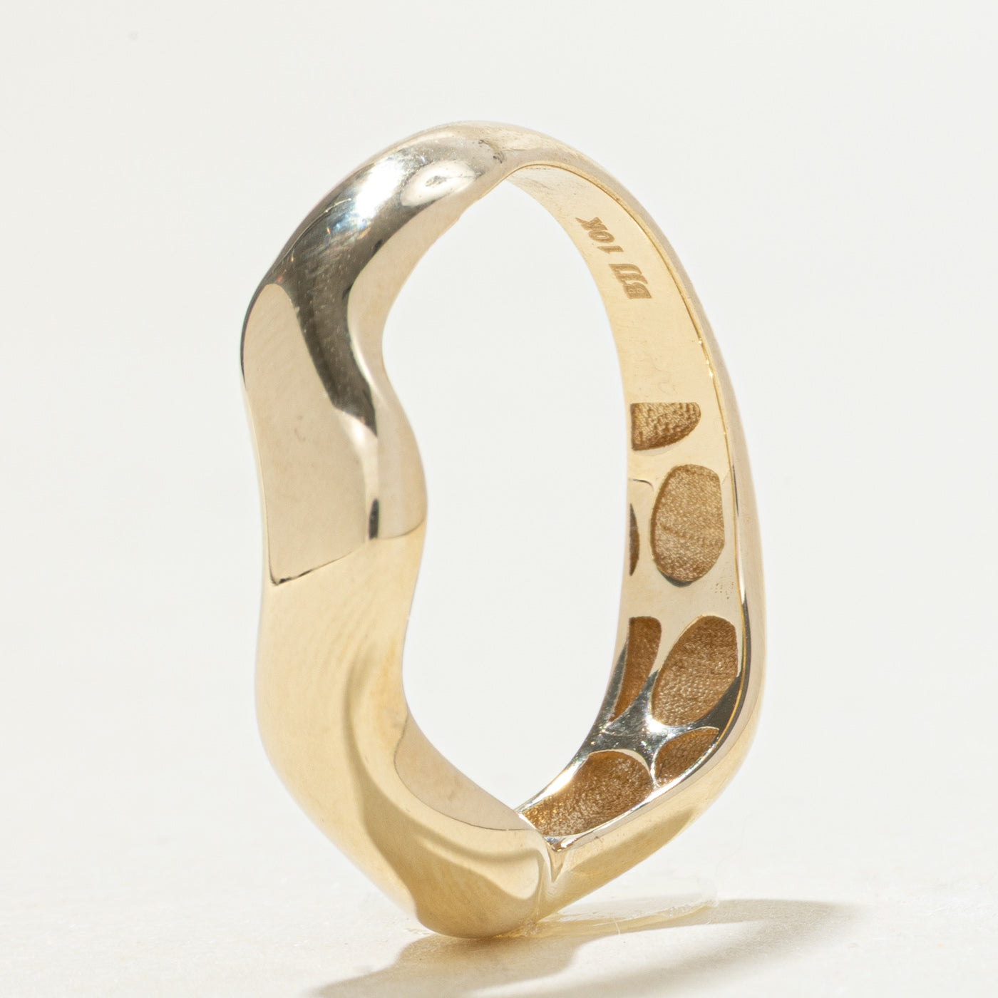 '100 Ways' 10k Yellow Gold Wavy Ring | Sizes Available