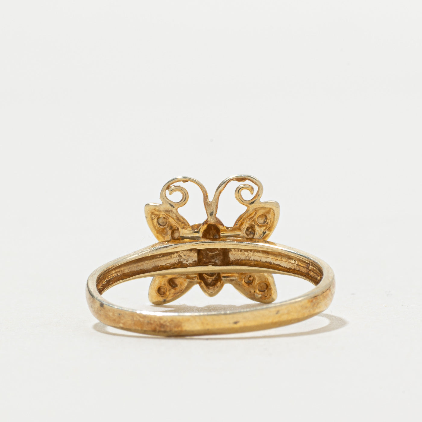 10k Diamond Butterfly Ring | SZ 6
