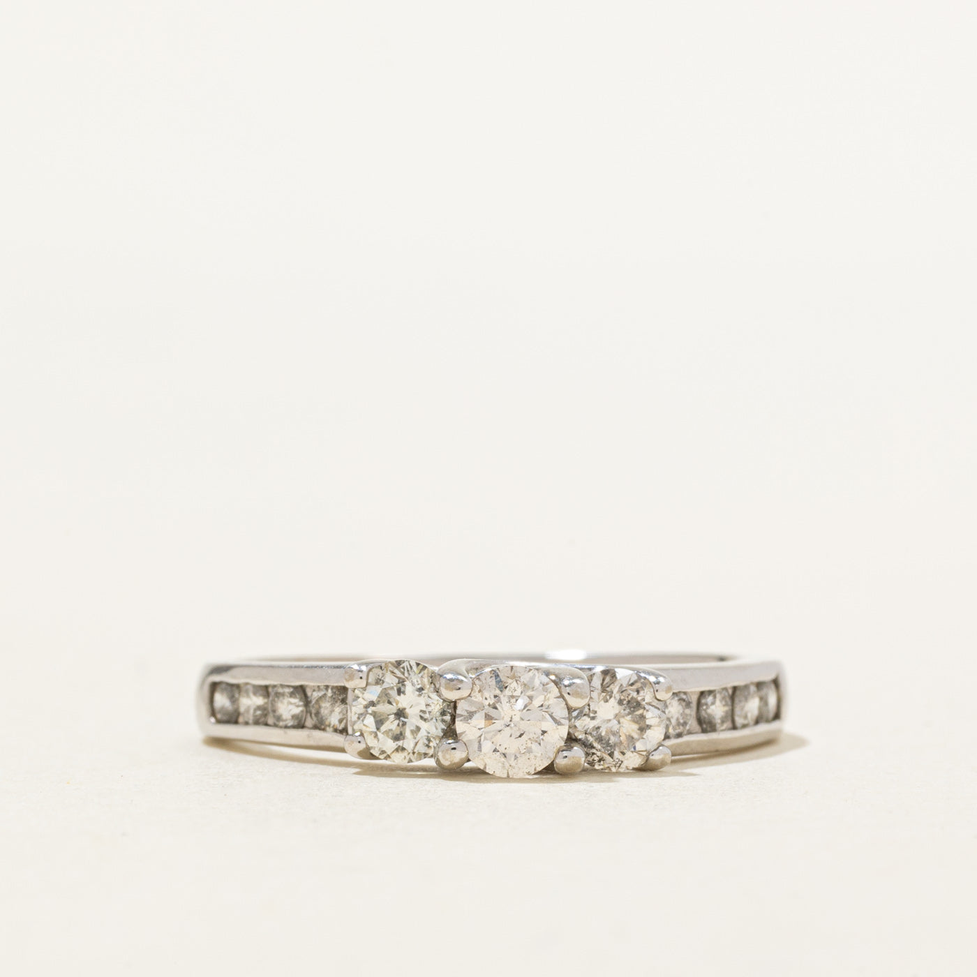 14k Diamond Three Stone Ring | 0.60ctw | SZ 8.5