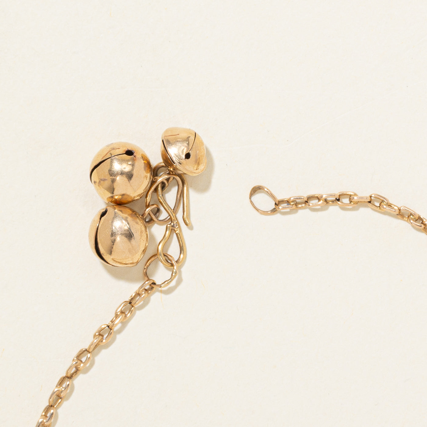 18k Yellow Gold Bell Charm Bracelet | 8.5"