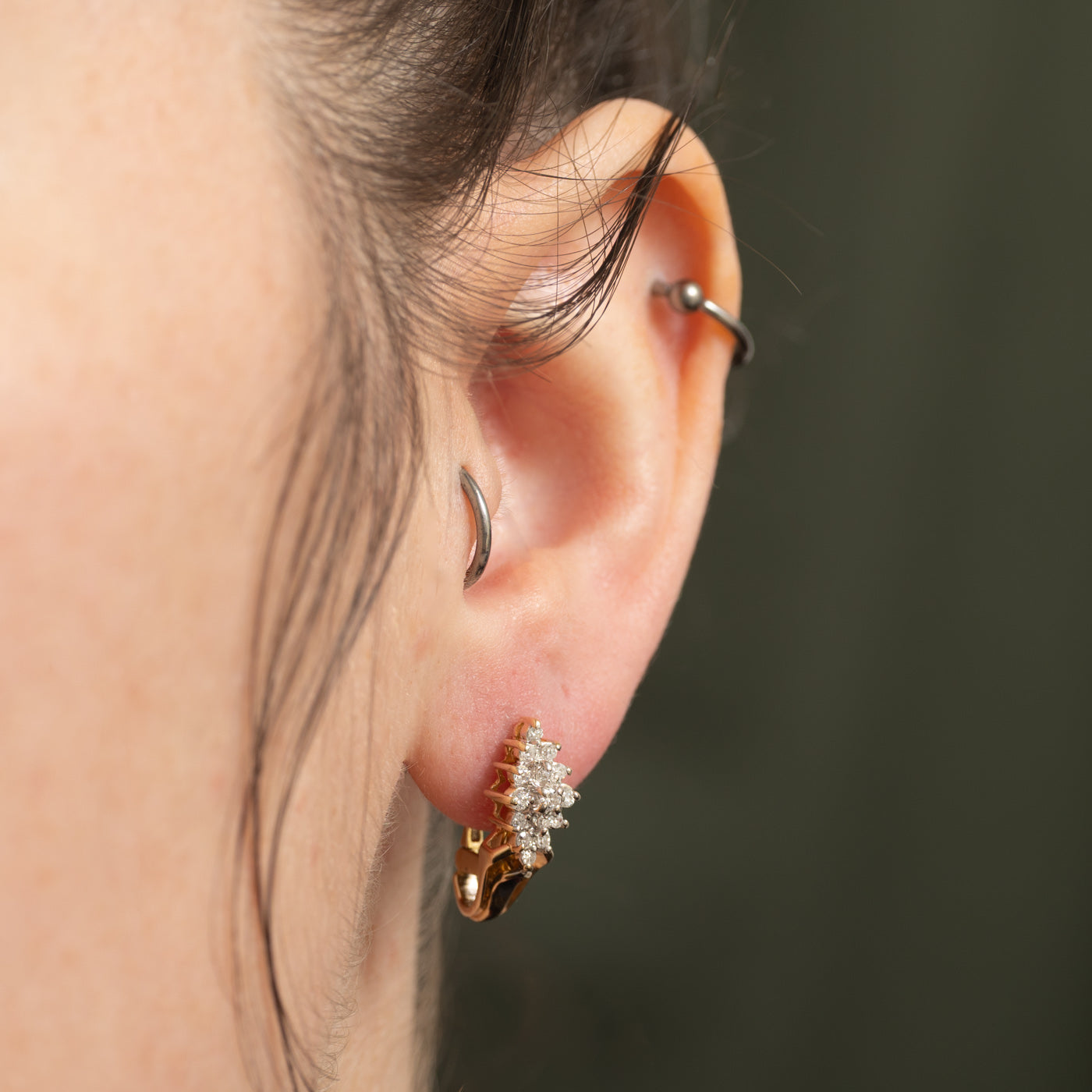 ***Boucles d'oreilles en or 14 carats 4293-35