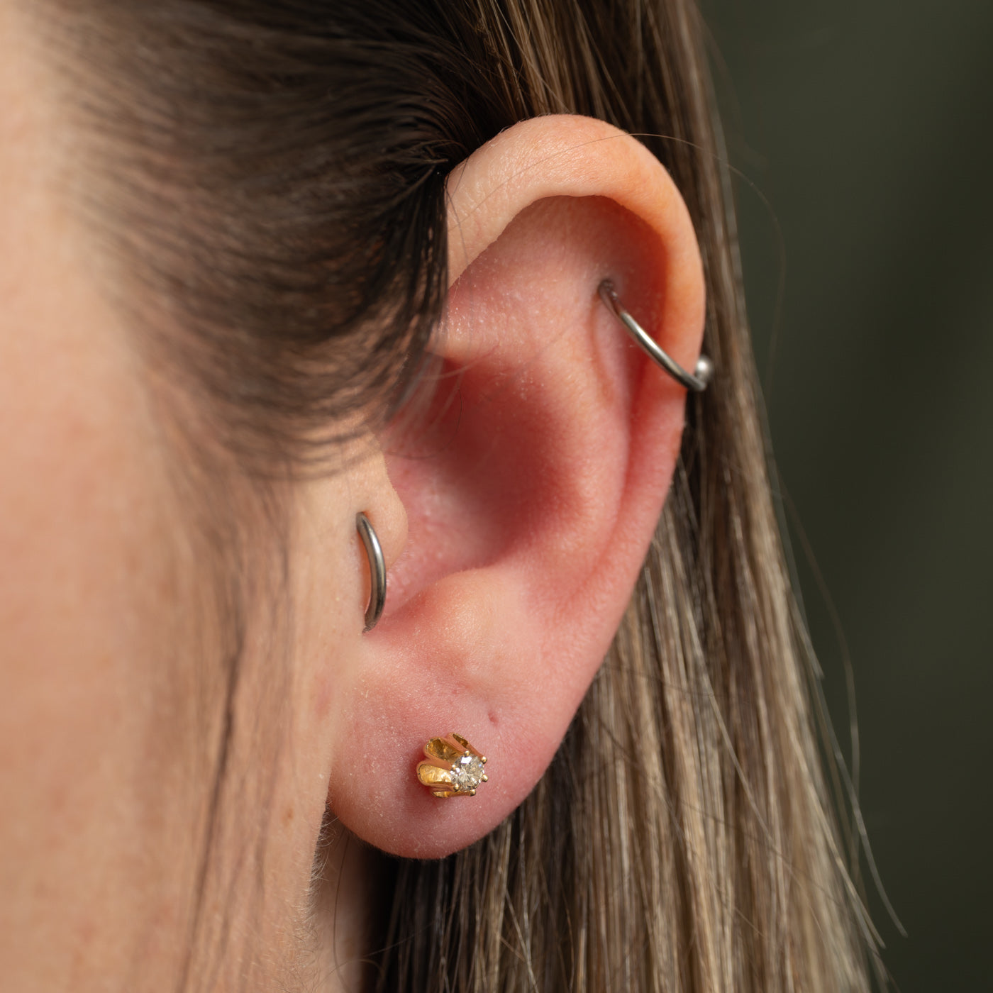 14k Illusion Set Diamond Stud Earrings | 0.20ctw