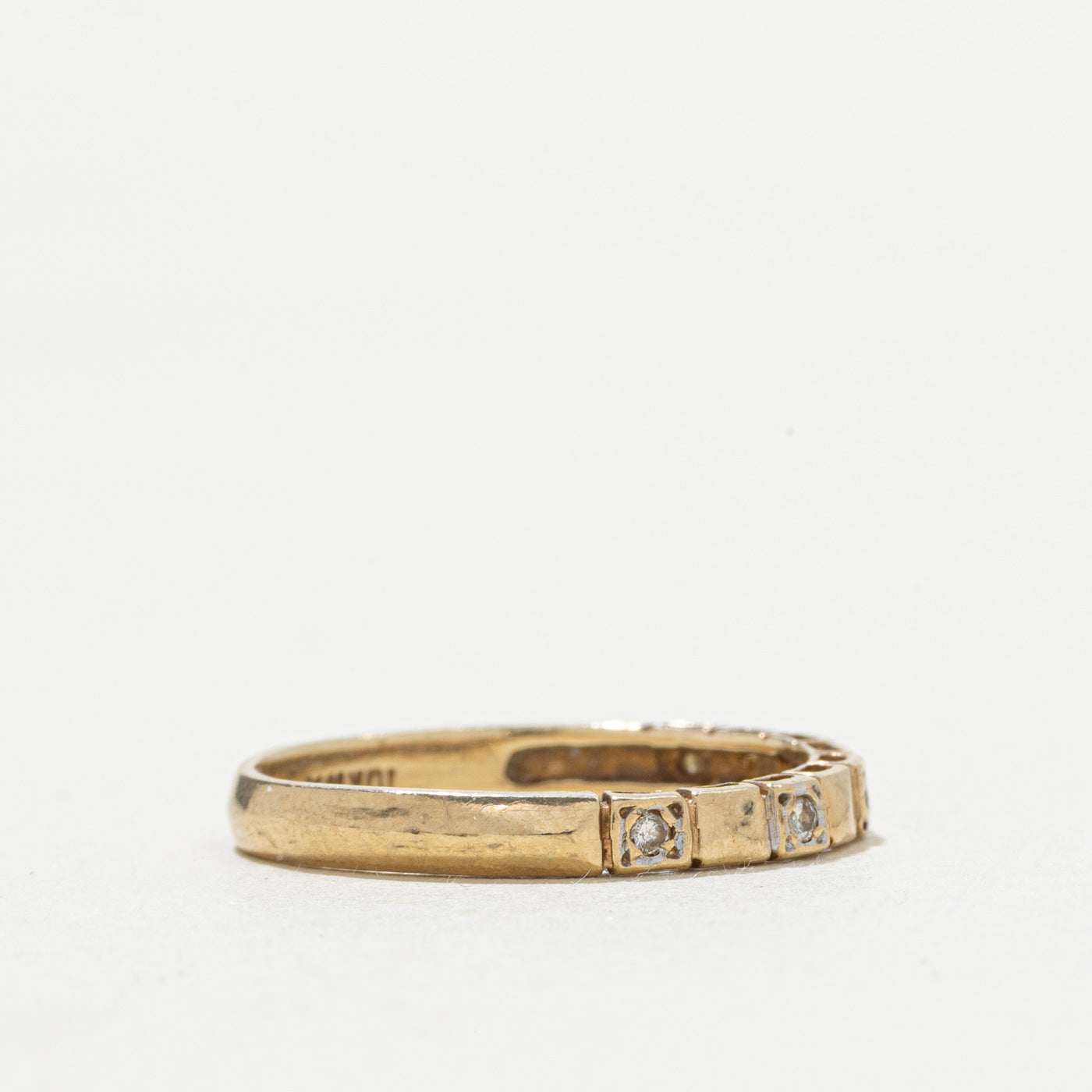 10k Diamond Textured Band | SZ 5.75