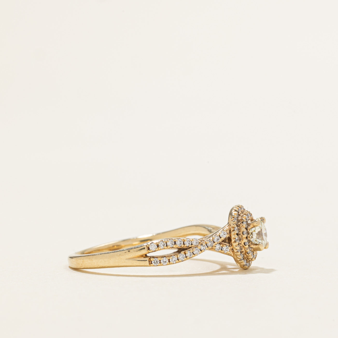 10K Diamond Double Halo Ring | 0.29ctw | SZ 6.5