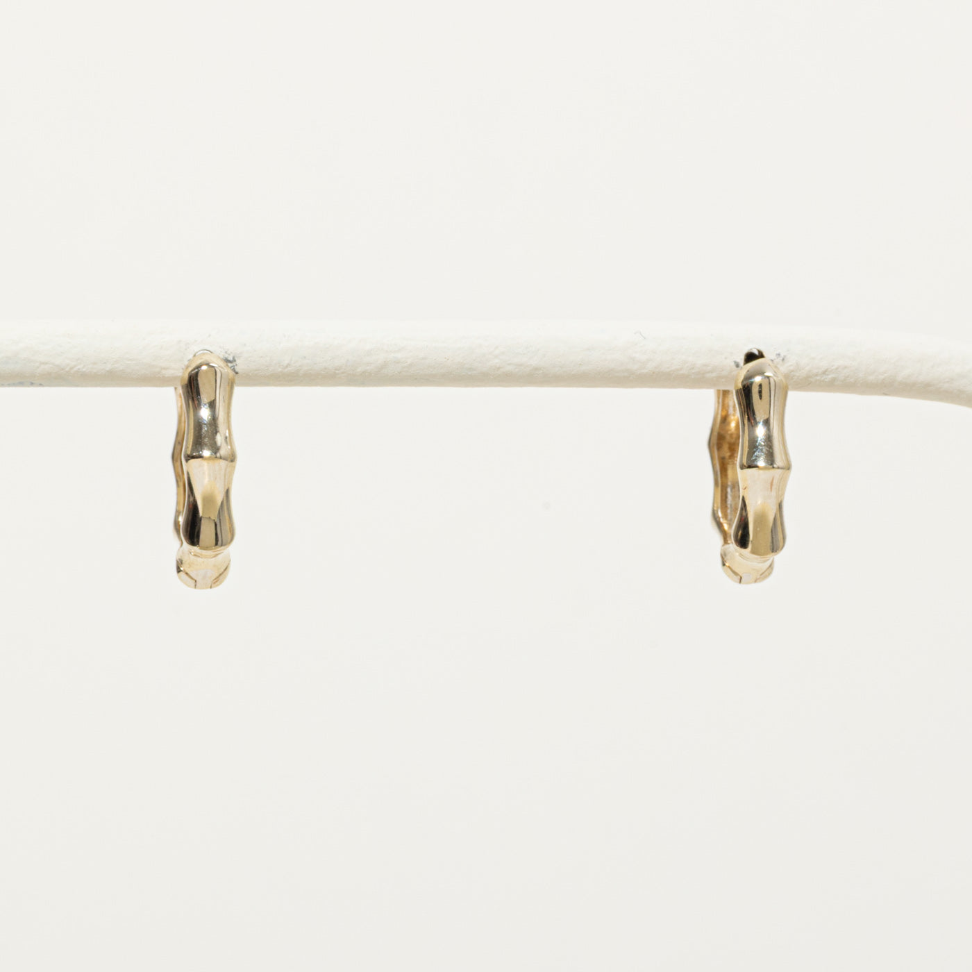 '100 Ways' 10k Textured Huggie Earrings