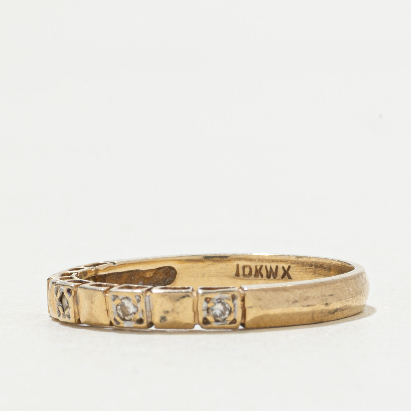 10k Diamond Textured Band | SZ 5.75