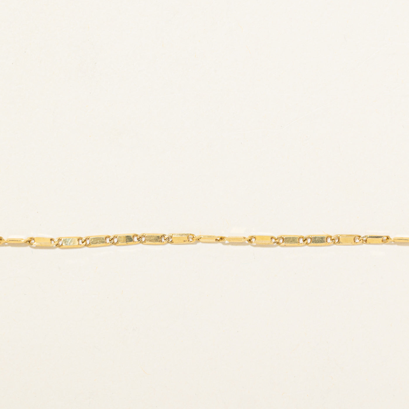 18k Gold Modified Anchor Chain Bracelet | 9.5"
