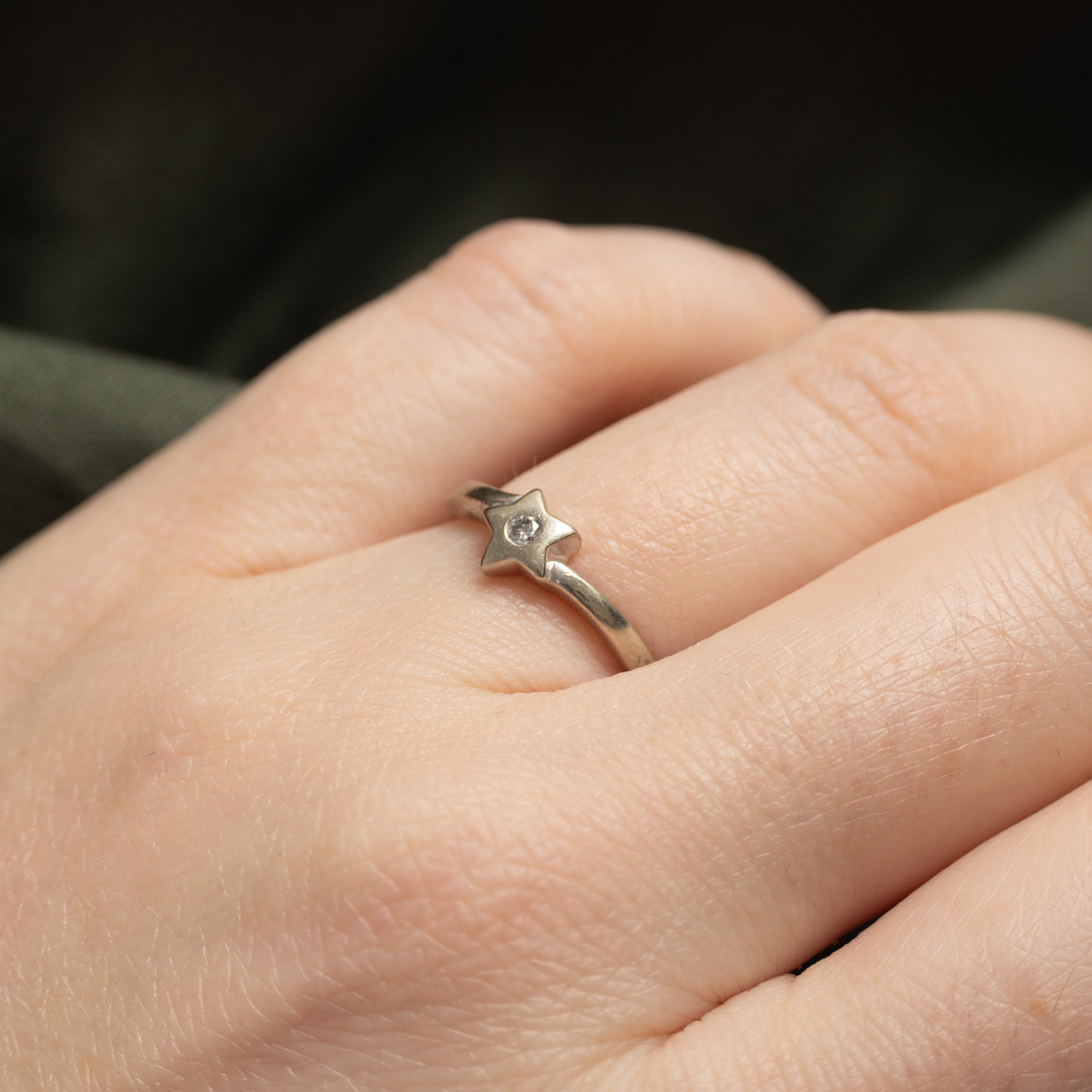 10k Diamond Star Ring | SZ 6