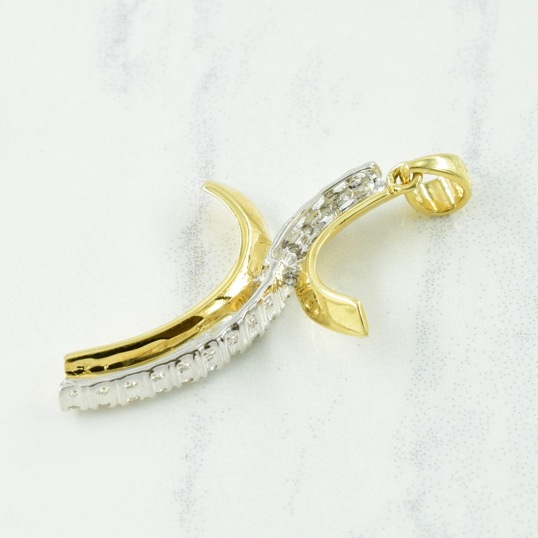 Pendentif diamant Bypass | 0,16 ct | 