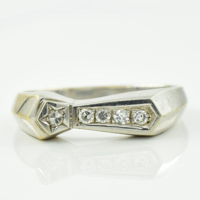 Five Stone Diamond Ring | 0.08ctw | SZ 6.75 |