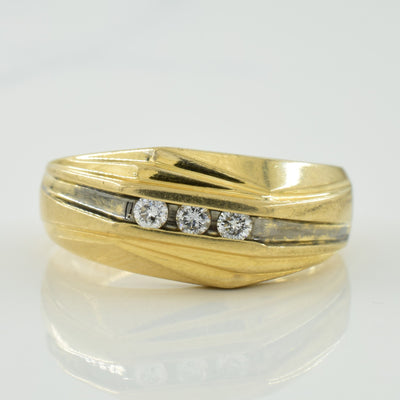 Channel Set Diamond Ring | 0.15ctw | SZ 10 |