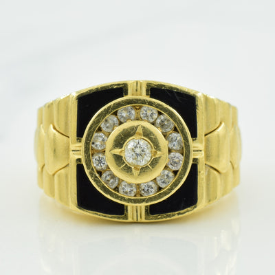 Squared Diamond Signet Ring | 0.32ctw | SZ 9.25 |