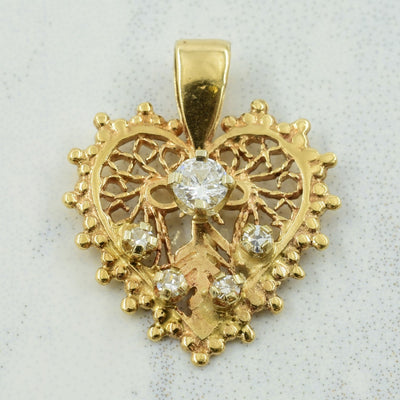 Diamond Heart Pendant | 0.17ctw |