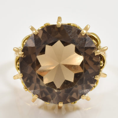 Smoky Quartz Cocktail Ring | 10.00ct | SZ 9 |