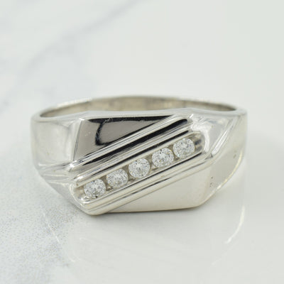Channel Set Diamond Ring | 0.15ctw | SZ 12  |