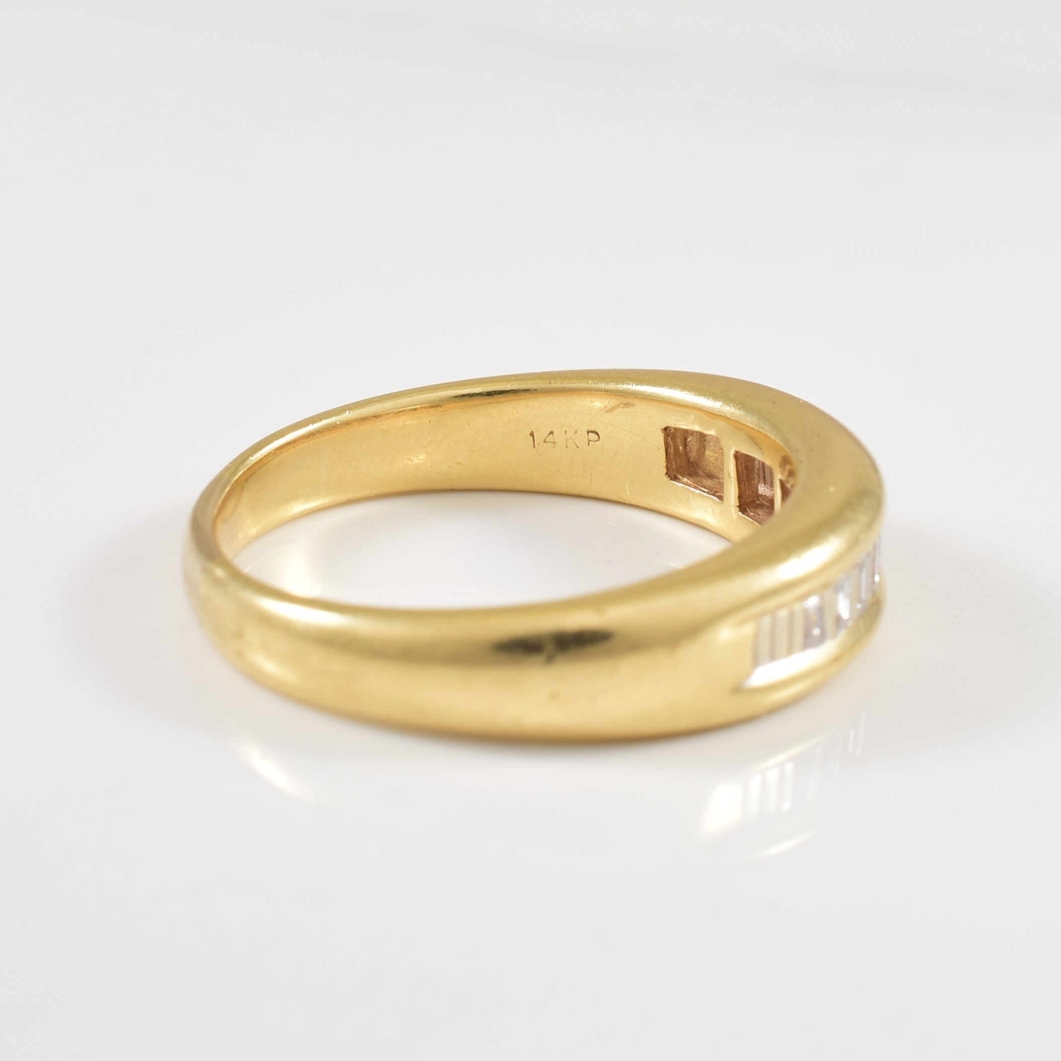 Baguette Cut Diamond Ring | 0.11ctw | SZ 8.75 |