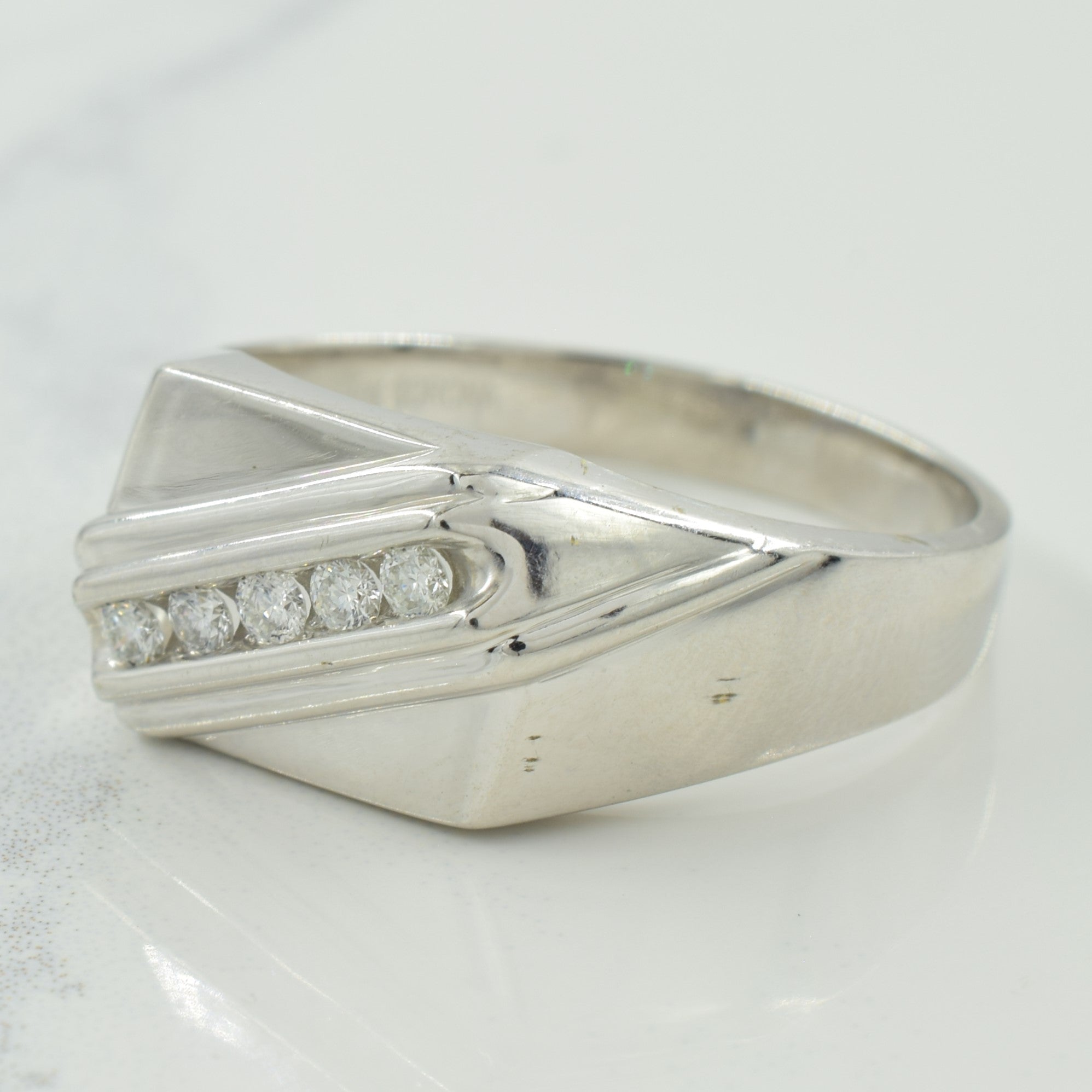 Channel Set Diamond Ring | 0.15ctw | SZ 12  |