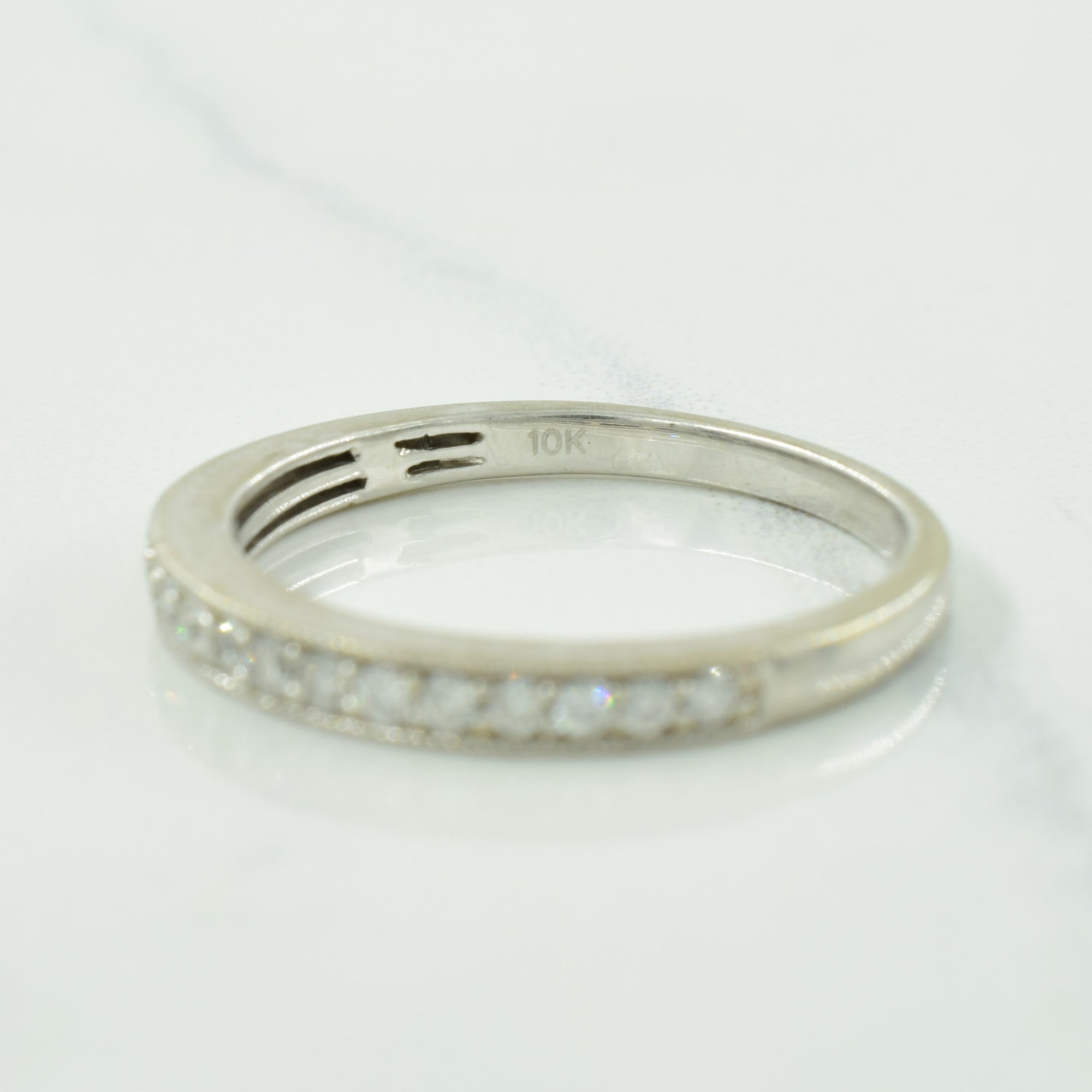 Semi Eternity Diamond Ring | 0.18ctw | SZ 7.25 |
