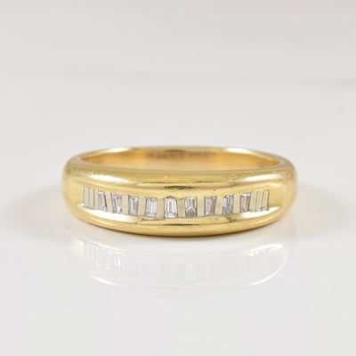 Baguette Cut Diamond Ring | 0.11ctw | SZ 8.75 |