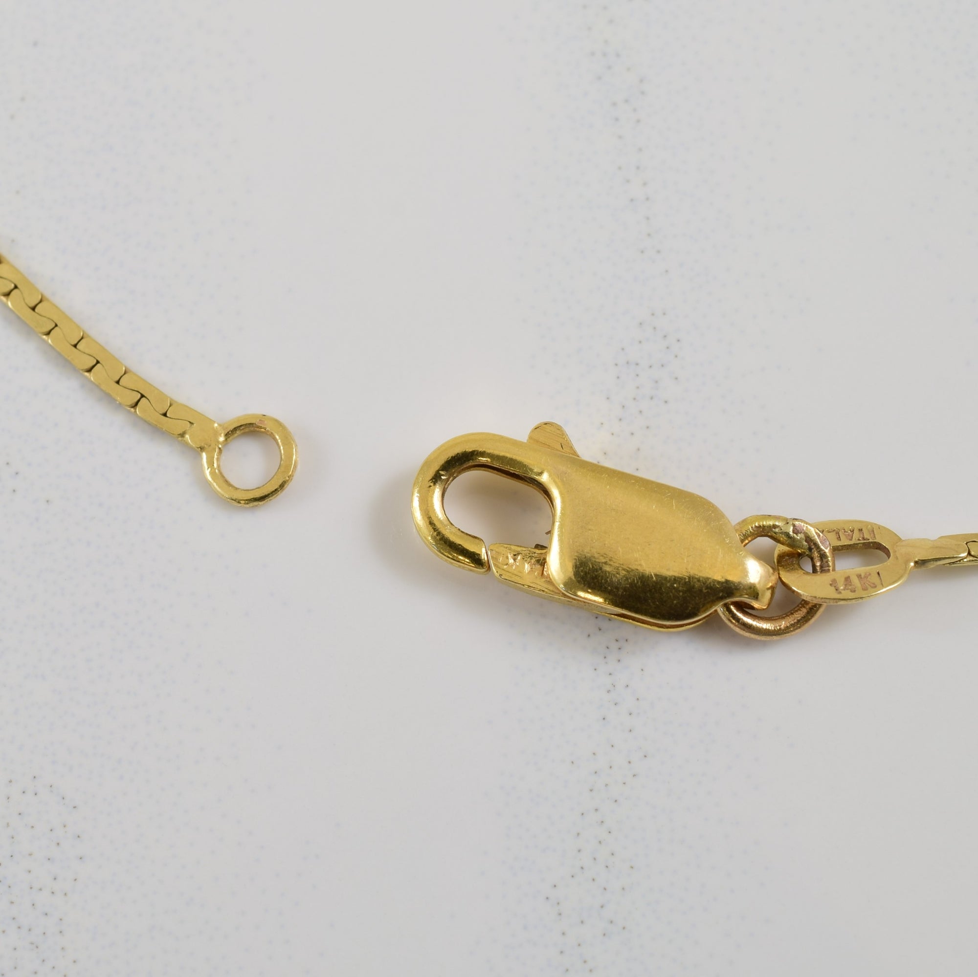 14k Tri Tone C Link Chain | 14