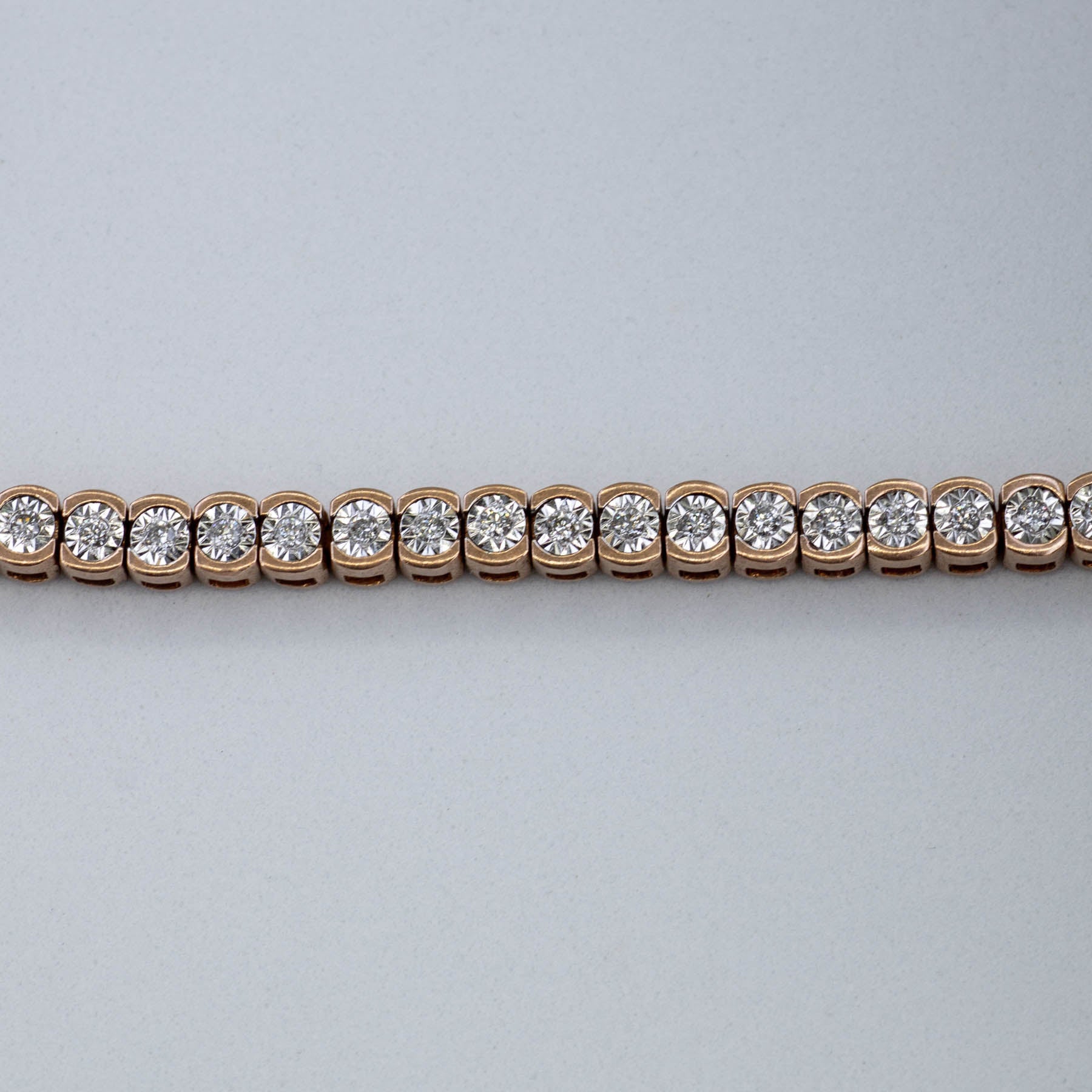 10k Adjustable Diamond Tennis Bracelet | 0.20ctw | Up to 9.5