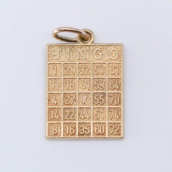 10k Bingo Card Charm