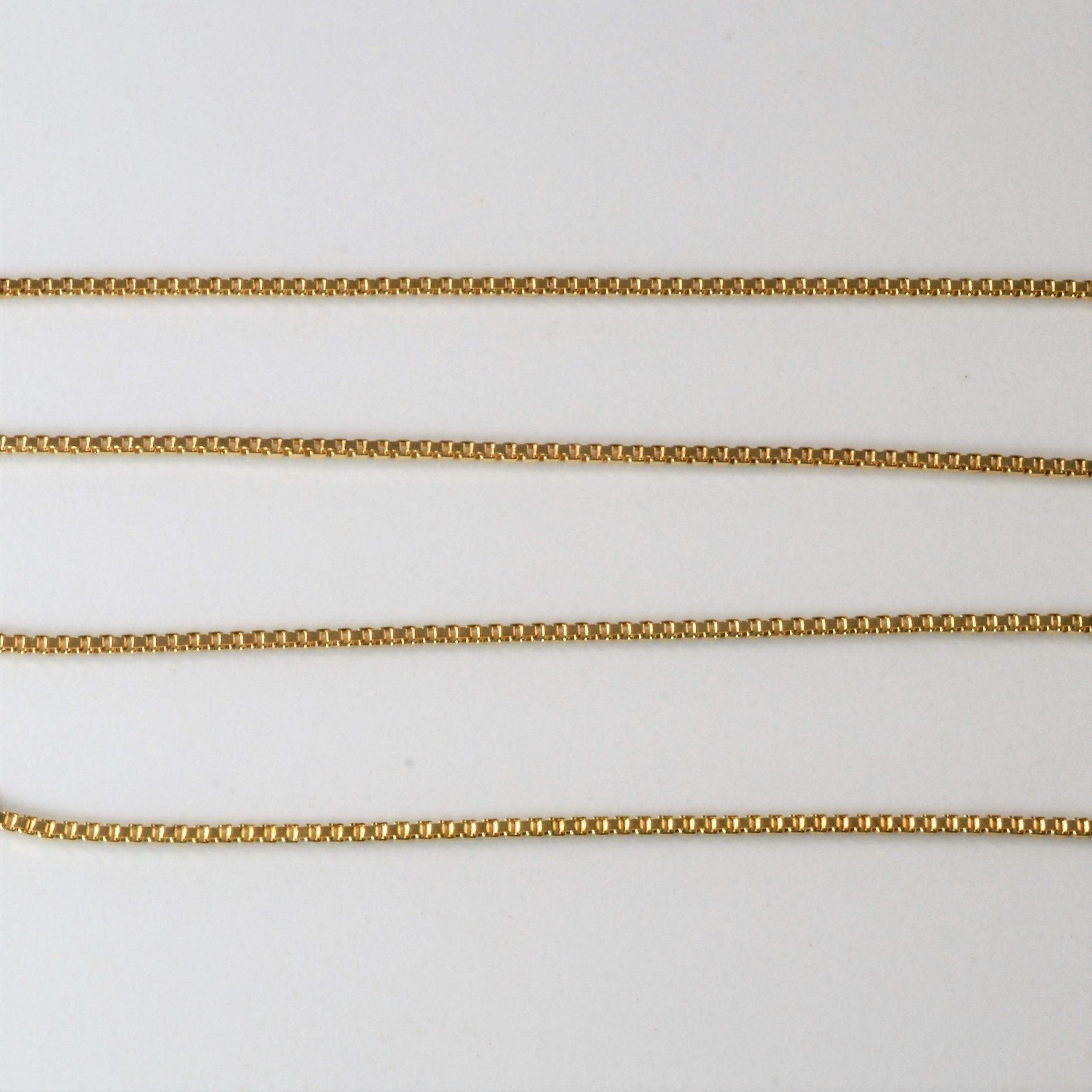 10k Gold Box Link Chain | 16